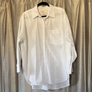 Anthropologie Elegant White Button-Down Shirt